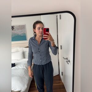 Blue Plaid Button Up